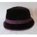 Salvatore Ferragamo velvet silk girls XS women's bucket fedora hat sz 4.5   eb-36965993